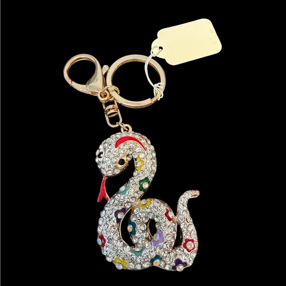 BUY NOW: Snake Bling Bag Charm Key Chain (A728) - Picture 3 of 4